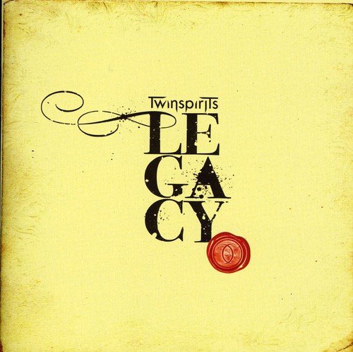 Yellow album cover with "Twinspirits Legacy" text and red wax seal.