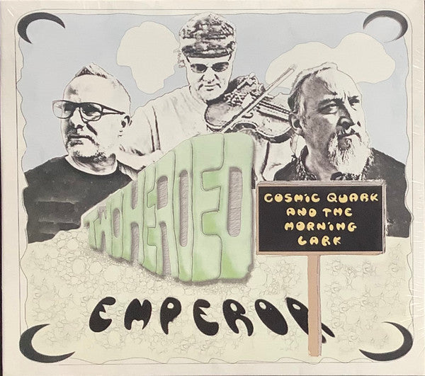 CD cover with portraits of three men and green, stylized lettering.