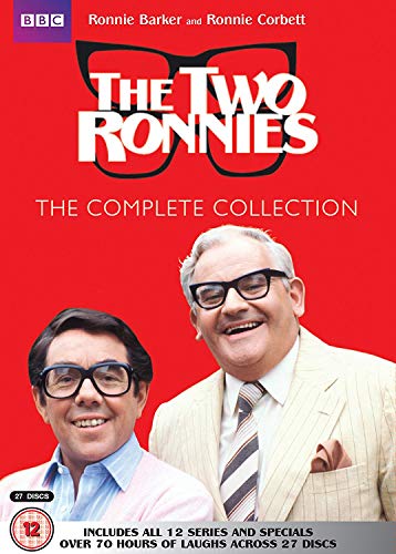 DVD cover for “The Two Ronnies” featuring Ronnie Barker and Ronnie Corbett.