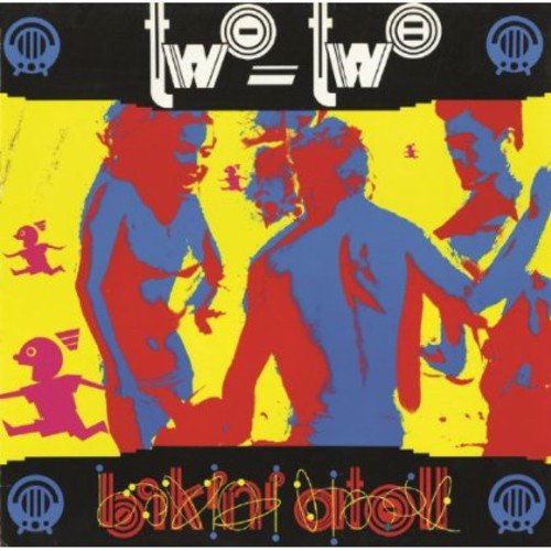 CD cover with abstract figures in red and blue on yellow.