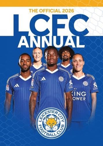 Leicester City FC Annual 2026 cover with team players in blue kits.