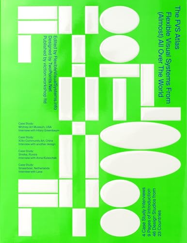 Bright green book cover with white geometric shapes and black text.