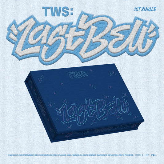 CD cover for TWS’s “Last Bell” with blue and white lettering.