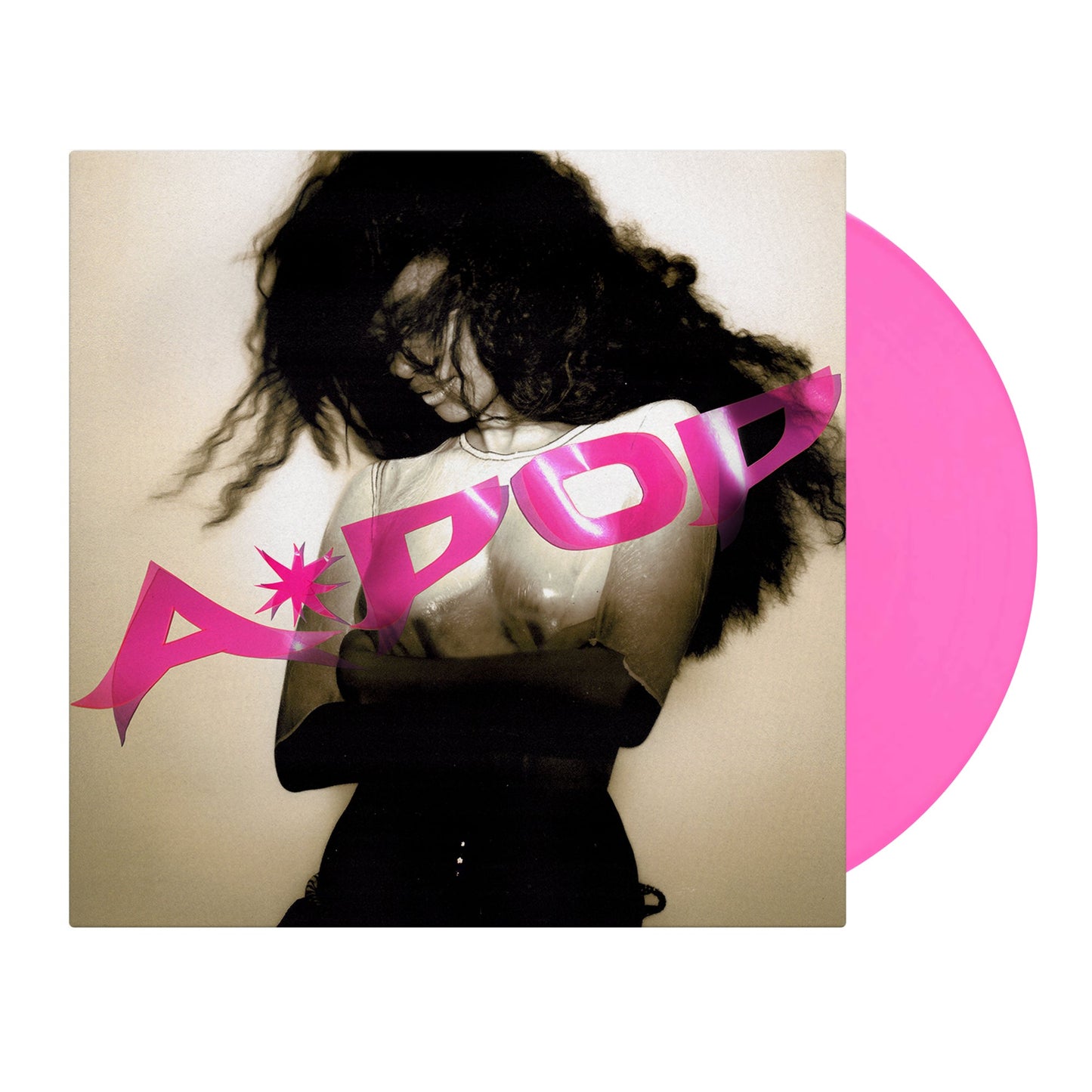 Pink vinyl record cover featuring Tyla with large pink text.