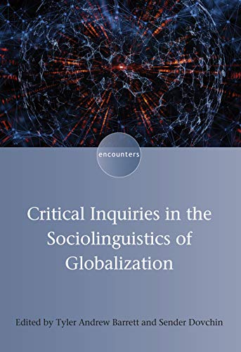 Book cover: “Critical Inquiries in the Sociolinguistics of Globalization” with network graphic.