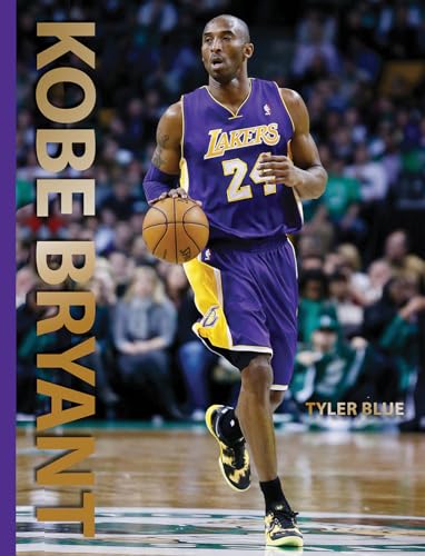 Kobe Bryant in a Los Angeles Lakers uniform dribbling a basketball.