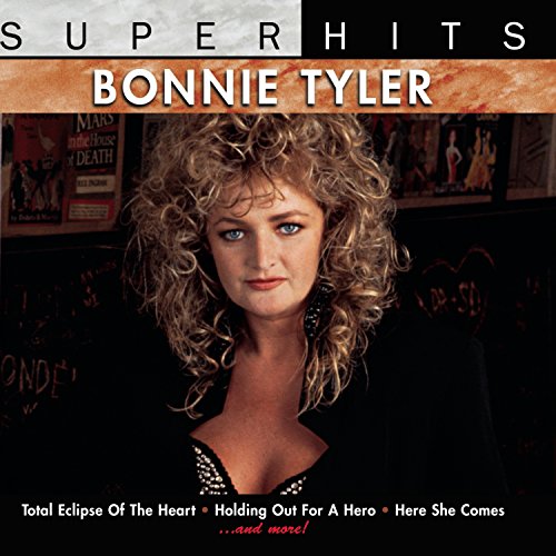 Bonnie Tyler “Super Hits” CD cover with portrait of the singer.