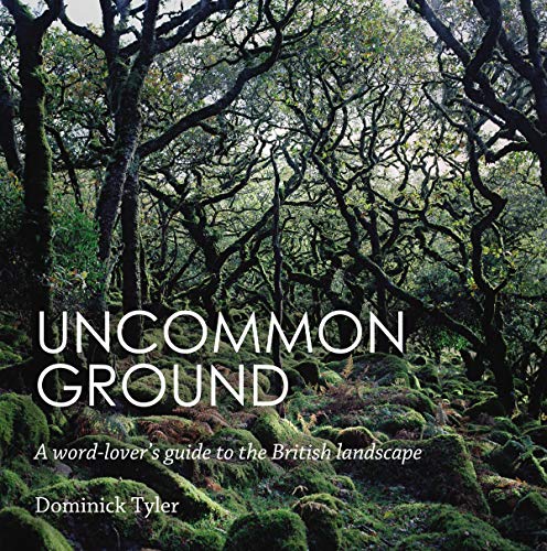 Book cover with lush green forest scene and large white text.