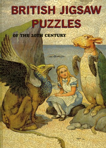 Book cover depicting Alice in Wonderland scene with a jigsaw puzzle edge.