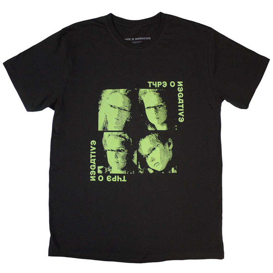 Black t-shirt featuring band Type O Negative and artwork of Rasputina.