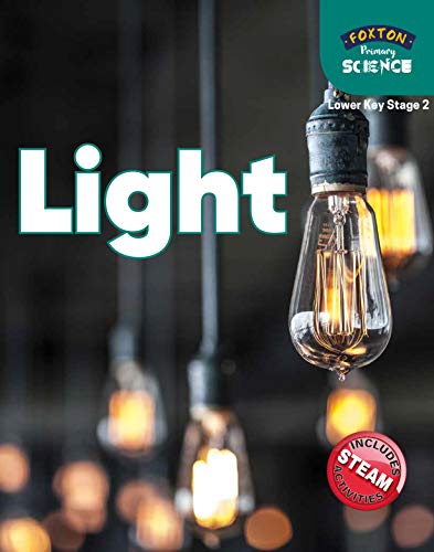 Book cover with the word "Light" and glowing filament bulbs.