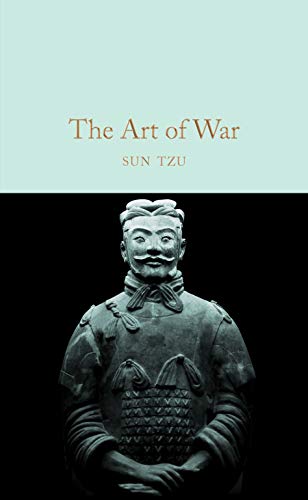 Book cover: "The Art of War" with a terracotta warrior image.