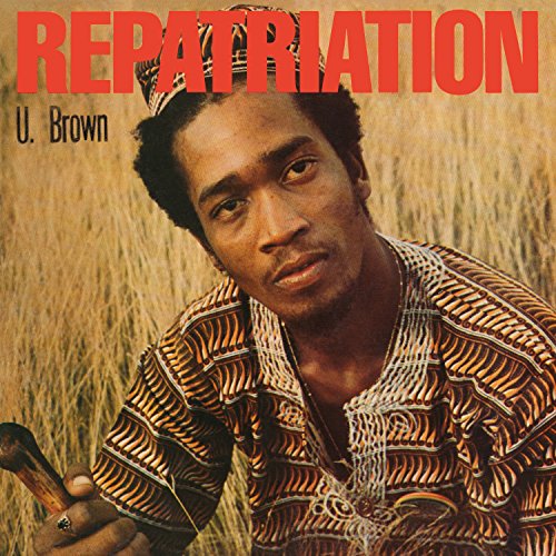 "Album cover with man in patterned shirt holding a cane, standing in tall grass."