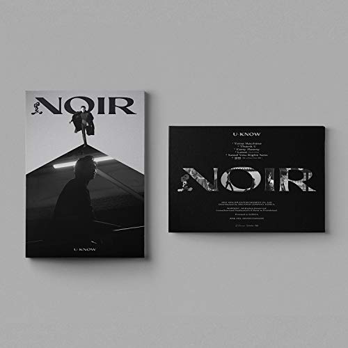 Black and white album covers with "NOIR" title on a gray background.