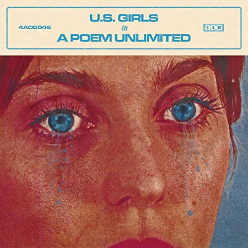 "Album cover with a close-up of a woman's face and blue eyes."