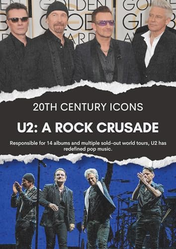 U2 band members on DVD cover, performing and posing for photos.