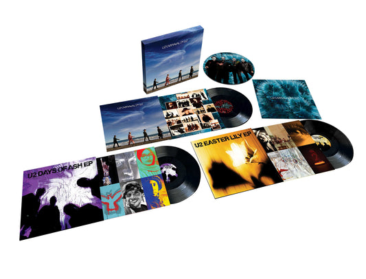 U2 “Carnaval De Luz” deluxe vinyl 3LP set with packaging and records.