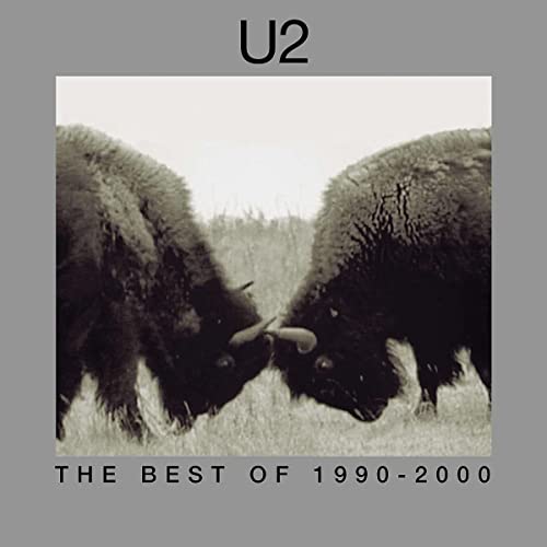 U2 album cover: two bison facing each other in a field.