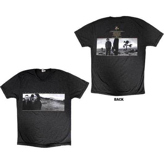 Black U2 t-shirt with Joshua Tree tour 2017 back print, size medium.