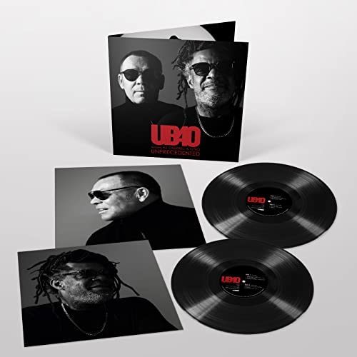 UB40 vinyl record set with album cover and portraits of band members.
