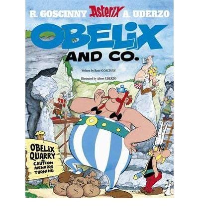 Cover of "Obelix and Co." comic book featuring Obelix and Asterix.