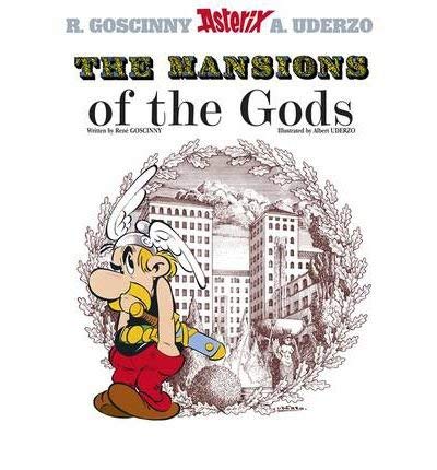 Asterix comic book cover featuring a cartoon character and city buildings.