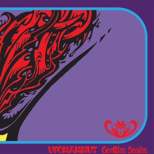 CD cover: abstract red and black snake head on purple background.