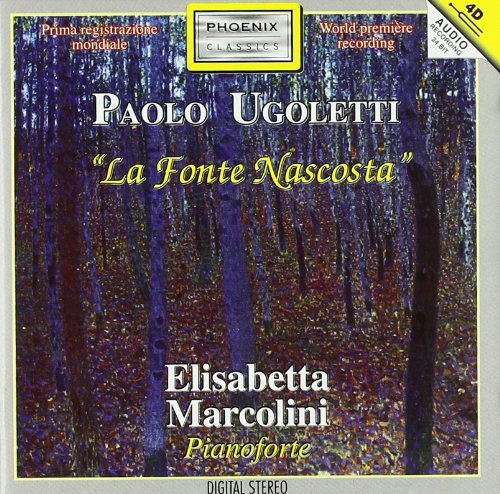 CD cover for Paolo Ugoletti’s “La Fonte Nascosta” with forest imagery.