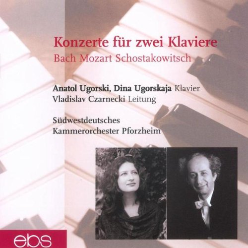 CD cover featuring portraits of two pianists, Ugorski and Ugorskaja.