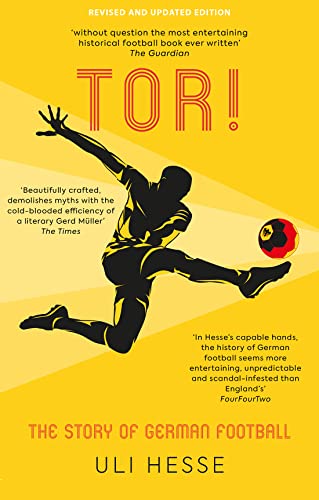 Book cover: "Tor! The Story of German Football" with a silhouette of a footballer.