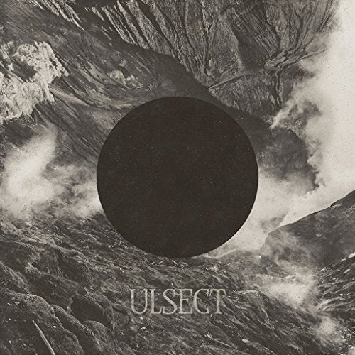 Dark, textured album cover with a central black circle and "ULSECT" text.