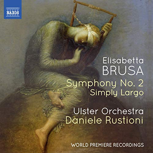 CD cover: painting of a sorrowful figure with a harp, text details.
