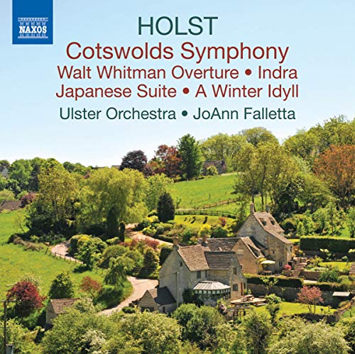 CD cover for Holst’s “Cotswolds Symphony” featuring a rural landscape.