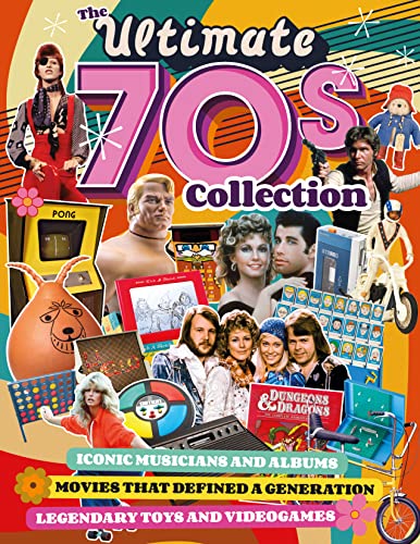 Collage of 1970s pop culture icons: music, film, toys, and games.