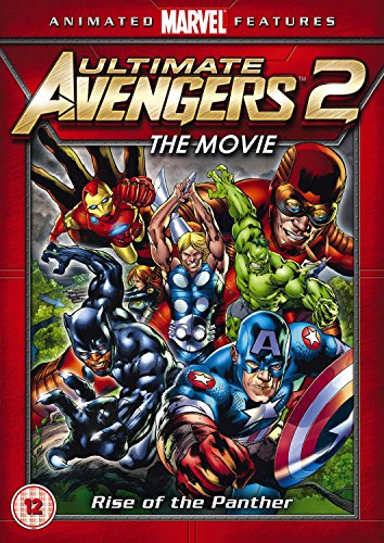 DVD cover art featuring Iron Man, Thor, Hulk, Black Panther, and Captain America.