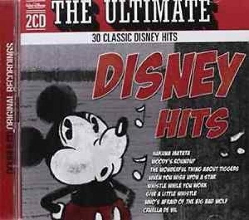 Red Disney Hits 2CD case featuring Mickey Mouse and song titles.