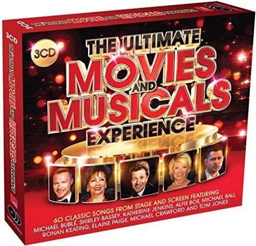 3CD set, "The Ultimate Movies and Musicals Experience", with celebrity portraits.