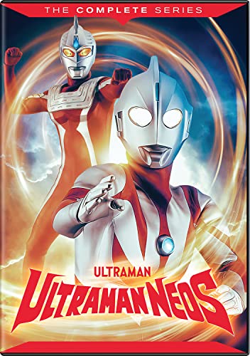 Ultraman Neos DVD cover featuring two silver and red Ultraman heroes.
