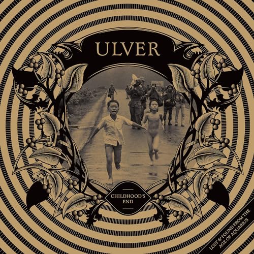Ulver “Childhood’s End” vinyl cover: sepia-toned photo with ornate floral frame.