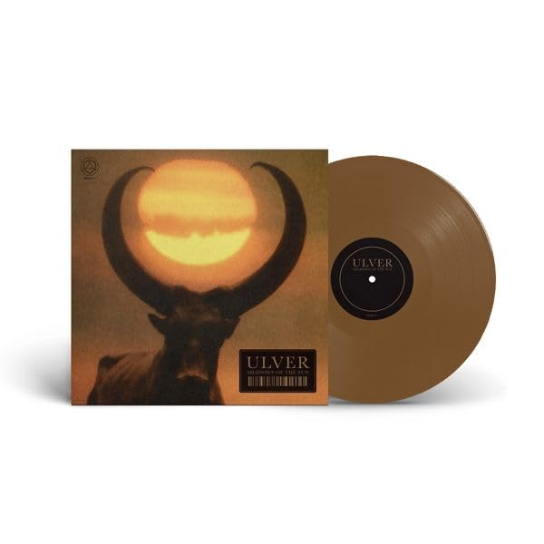 Ulver's "Shadows Of The Sun" vinyl record with brown cover and disc.