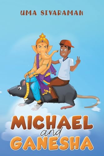 Book cover: boy and elephant-headed deity riding a mouse.