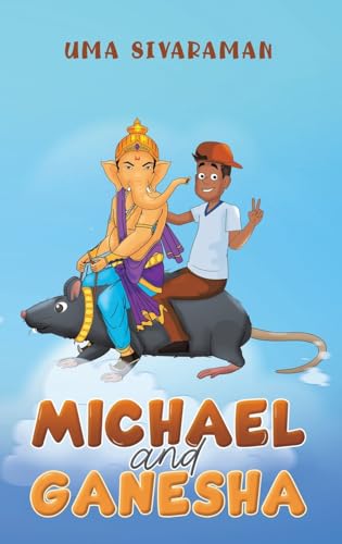 Book cover: boy and elephant-headed deity riding a large rat.