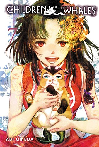 Manga cover: girl with animal companion, volume 7 of Children of the Whales.