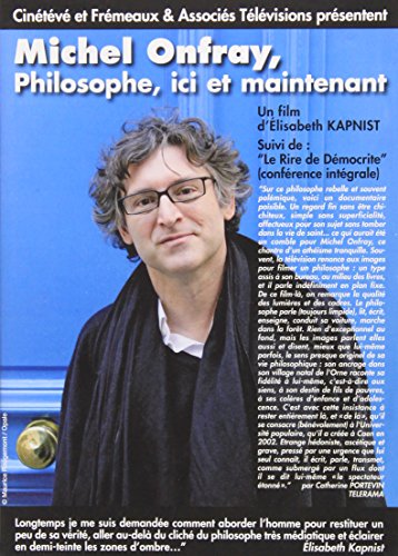 DVD cover featuring philosopher Michel Onfray in a blue-toned portrait.