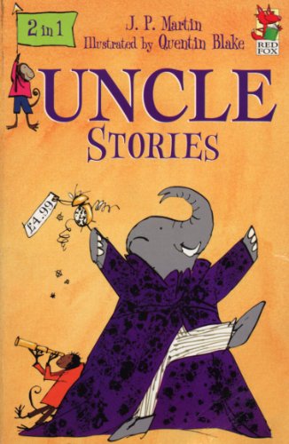 Book cover: "Uncle Stories" with illustrations of an elephant and monkey.