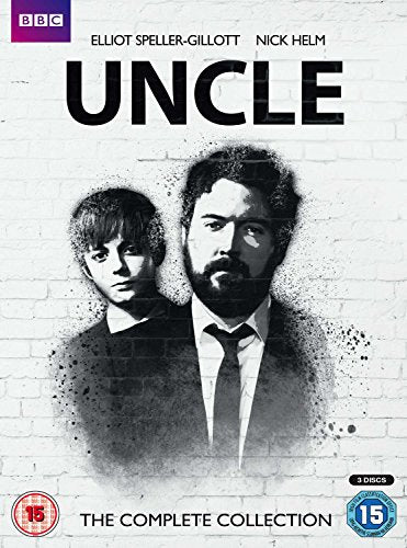 DVD cover for “Uncle” featuring two men against a brick wall.