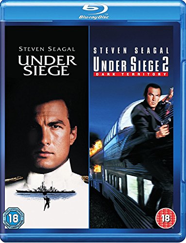 Blu-ray case for "Under Siege" and "Under Siege 2" action movies.