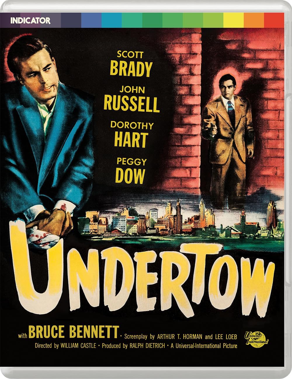 Blu-ray cover for "Undertow" featuring film noir imagery and cast names.
