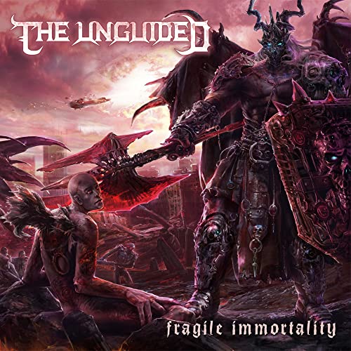 CD cover for "Fragile Immortality" by The Unguided, featuring dark fantasy art.