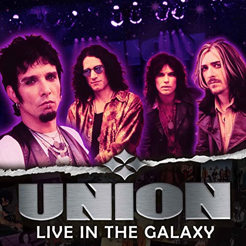 Album cover for Union’s “Live In The Galaxy” featuring four musicians.